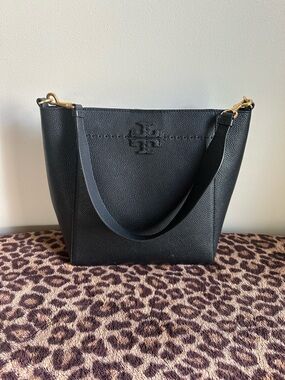 Tory Burch Black Leather Shoulder Bag